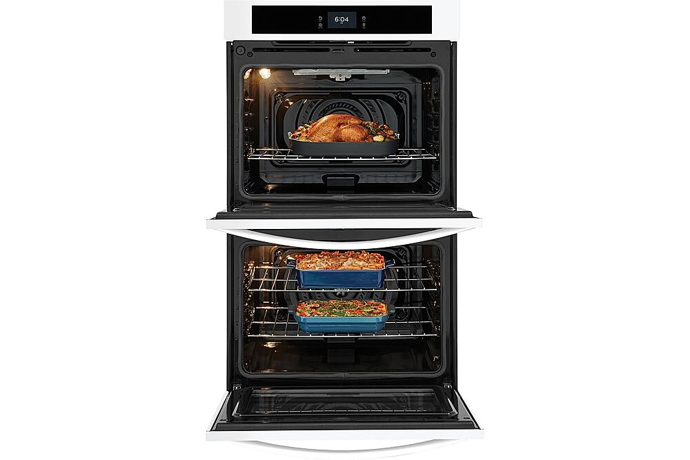 Alt View 2. Frigidaire - 30" Built-in Double Electric Wall Oven with Fan Convection - White.