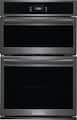 Frigidaire - 27" Built-in Electric Wall Oven/Microwave Combination - Black Stainless Steel