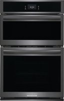 Frigidaire - 27" Built-in Electric Wall Oven/Microwave Combination - Black Stainless Steel - Front_Zoom