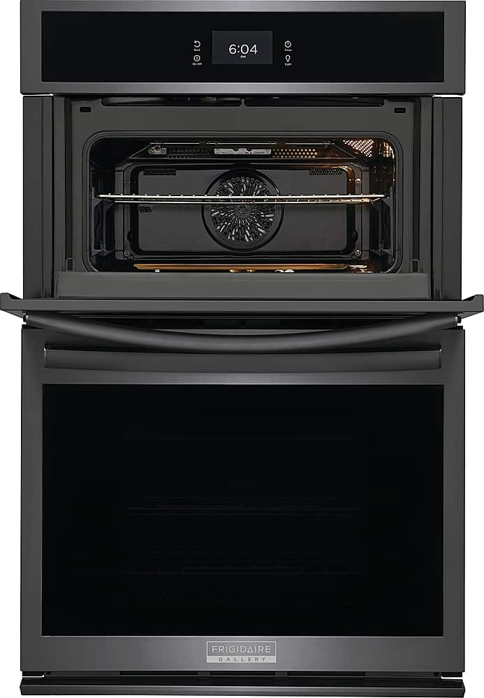 Black oven store and microwave combo