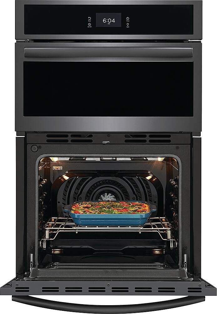 Alt View 16. Frigidaire - 27" Built-in Electric Wall Oven/Microwave Combination - Black Stainless Steel.