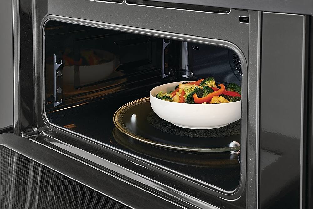 Alt View 17. Frigidaire - 27" Built-in Electric Wall Oven/Microwave Combination - Black Stainless Steel.
