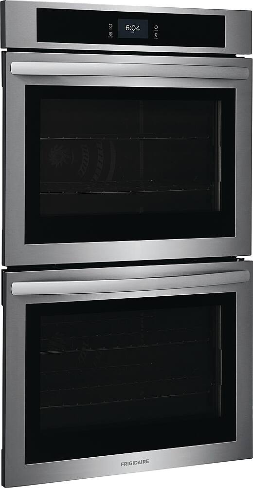 Angle. Frigidaire - 30" Double Electric Wall Oven with Fan Convection - Stainless Steel.