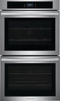 Frigidaire - 30" Double Electric Wall Oven with Fan Convection - Stainless Steel - Front_Zoom