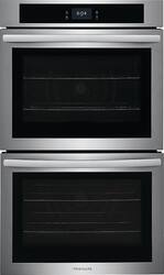 Frigidaire - 30" Double Electric Wall Oven with Fan Convection - Stainless Steel - Front_Zoom