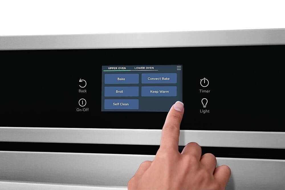 Alt View 12. Frigidaire - 30" Double Electric Wall Oven with Fan Convection - Stainless Steel.