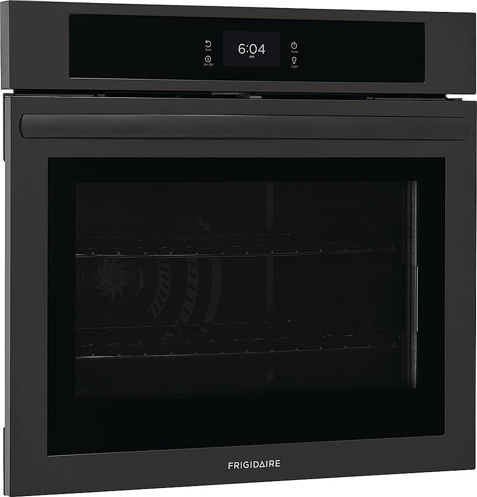 Angle. Frigidaire - 30" Built-in Single Electric Wall Oven with Fan Convection - Black.