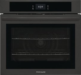 Frigidaire - 30" Built-in Single Electric Wall Oven with Fan Convection - Black - Front_Zoom
