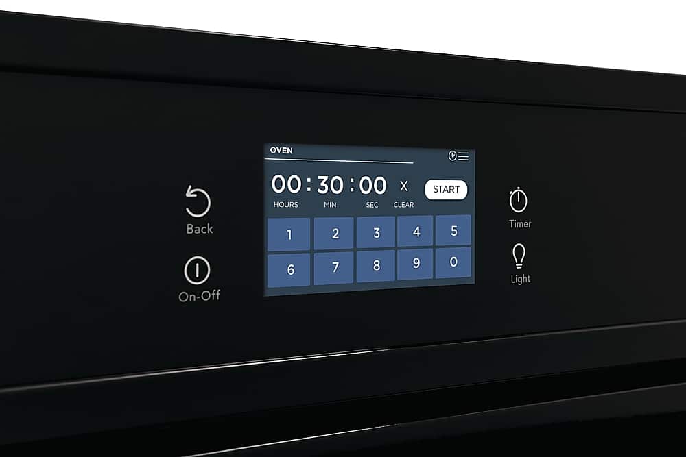 Alt View 11. Frigidaire - 30" Built-in Single Electric Wall Oven with Fan Convection - Black.