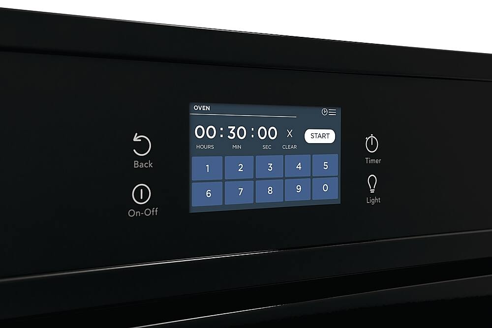 Alt View 11. Frigidaire - 30" Built-in Single Electric Wall Oven with Fan Convection - Black.