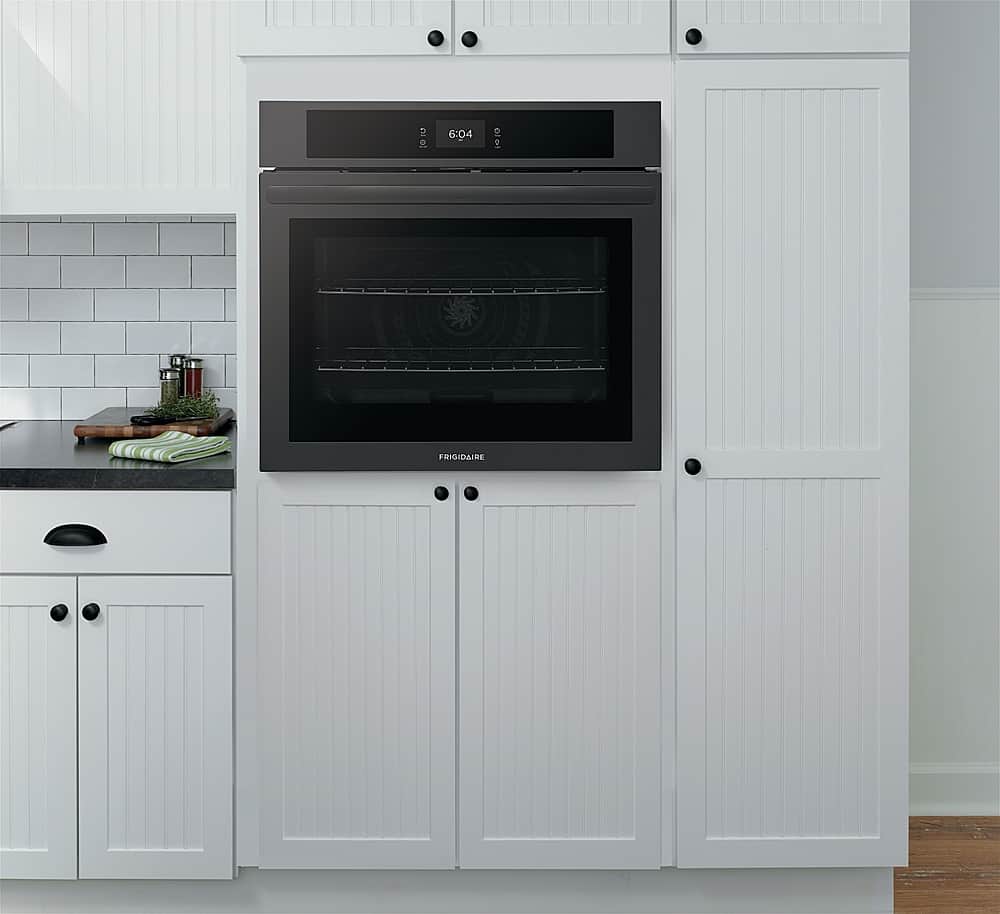 Alt View 18. Frigidaire - 30" Built-in Single Electric Wall Oven with Fan Convection - Black.
