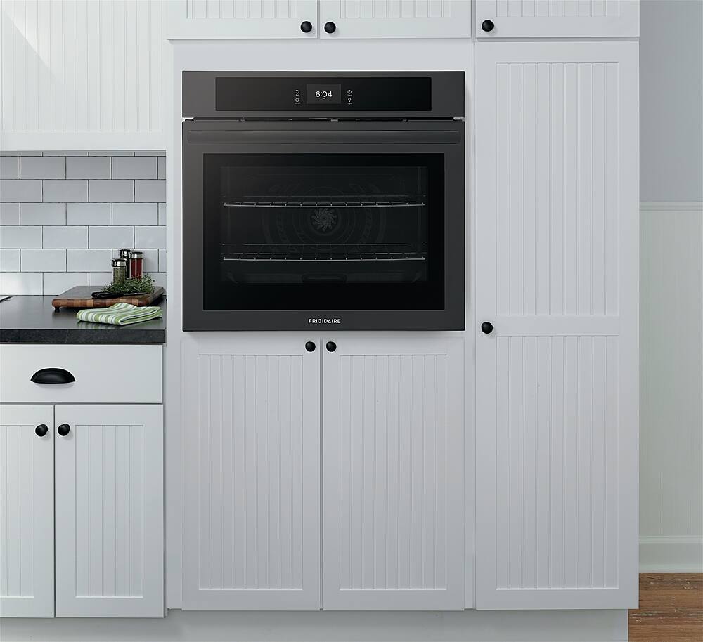 Alt View 18. Frigidaire - 30" Built-in Single Electric Wall Oven with Fan Convection - Black.