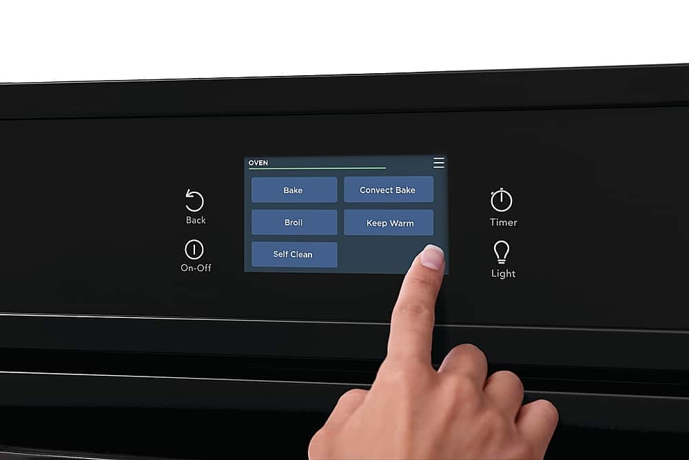 Alt View 1. Frigidaire - 30" Built-in Single Electric Wall Oven with Fan Convection - Black.