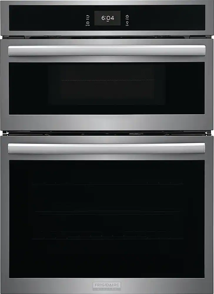 Front. Frigidaire - Gallery 30" Built-in Electric Wall Oven/Microwave Combination - Stainless Steel.