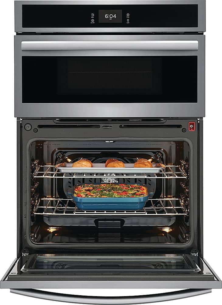 Alt View 16. Frigidaire - Gallery 30" Built-in Electric Wall Oven/Microwave Combination - Stainless Steel.