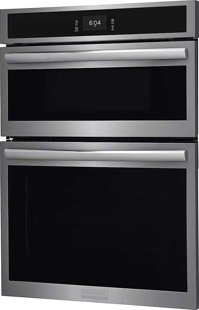 Left. Frigidaire - Gallery 30" Built-in Electric Wall Oven/Microwave Combination - Stainless Steel.