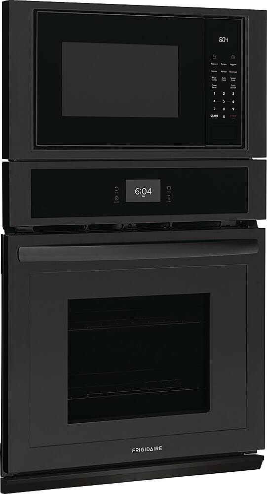 Angle. Frigidaire - 27" Built-in Electric Wall Oven/Microwave Combination - Black.