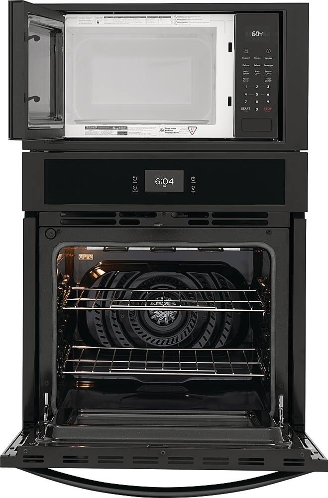 Alt View 11. Frigidaire - 27" Built-in Electric Wall Oven/Microwave Combination - Black.