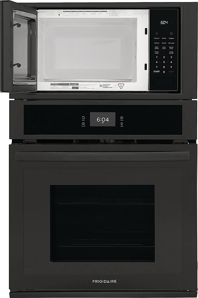 Alt View 2. Frigidaire - 27" Built-in Electric Wall Oven/Microwave Combination - Black.