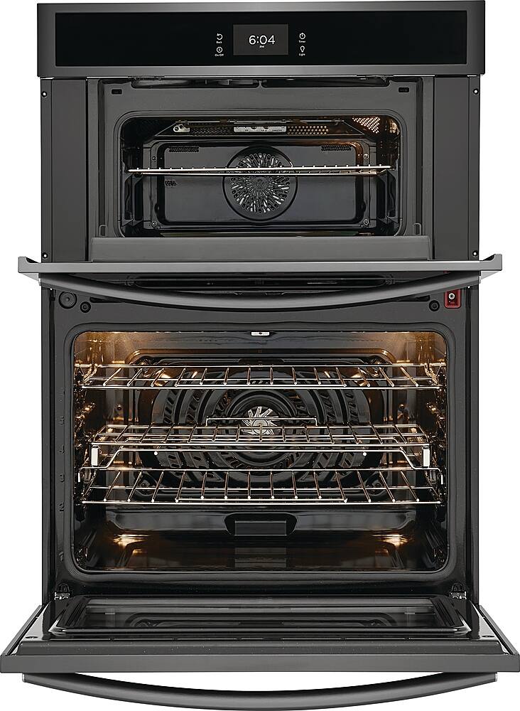 Alt View 11. Frigidaire - Gallery 30" Built-in Electric Wall Oven/Microwave Combination - Black Stainless Steel.