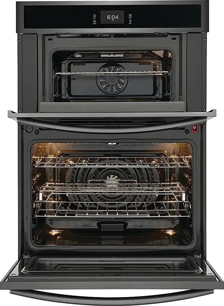 Alt View 11. Frigidaire - Gallery 30" Built-in Electric Wall Oven/Microwave Combination - Black Stainless Steel.