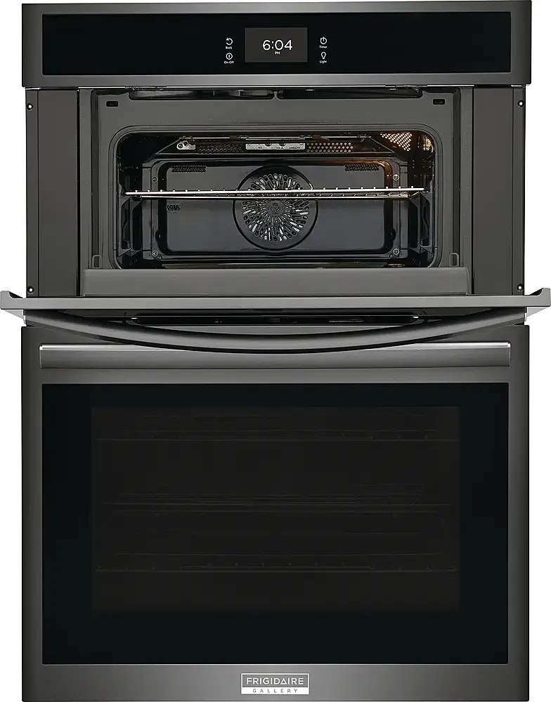 Alt View 12. Frigidaire - Gallery 30" Built-in Electric Wall Oven/Microwave Combination - Black Stainless Steel.