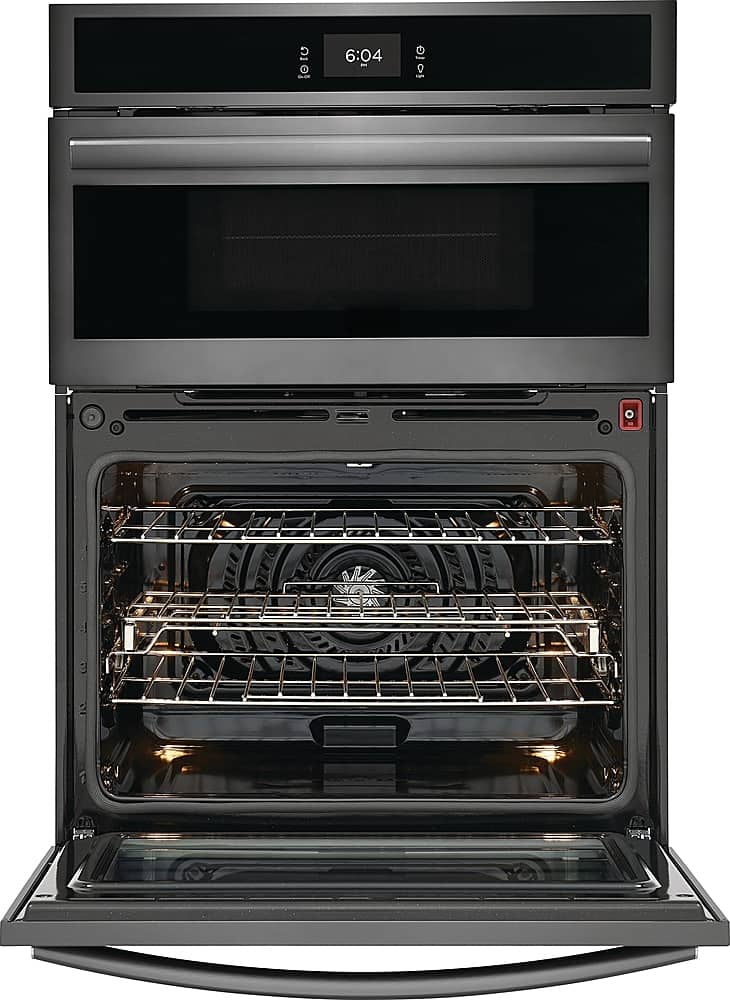 Alt View 13. Frigidaire - Gallery 30" Built-in Electric Wall Oven/Microwave Combination - Black Stainless Steel.