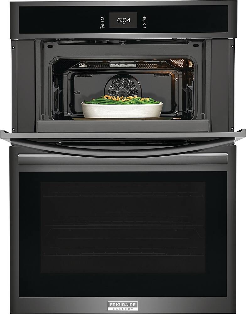 Alt View 15. Frigidaire - Gallery 30" Built-in Electric Wall Oven/Microwave Combination - Black Stainless Steel.