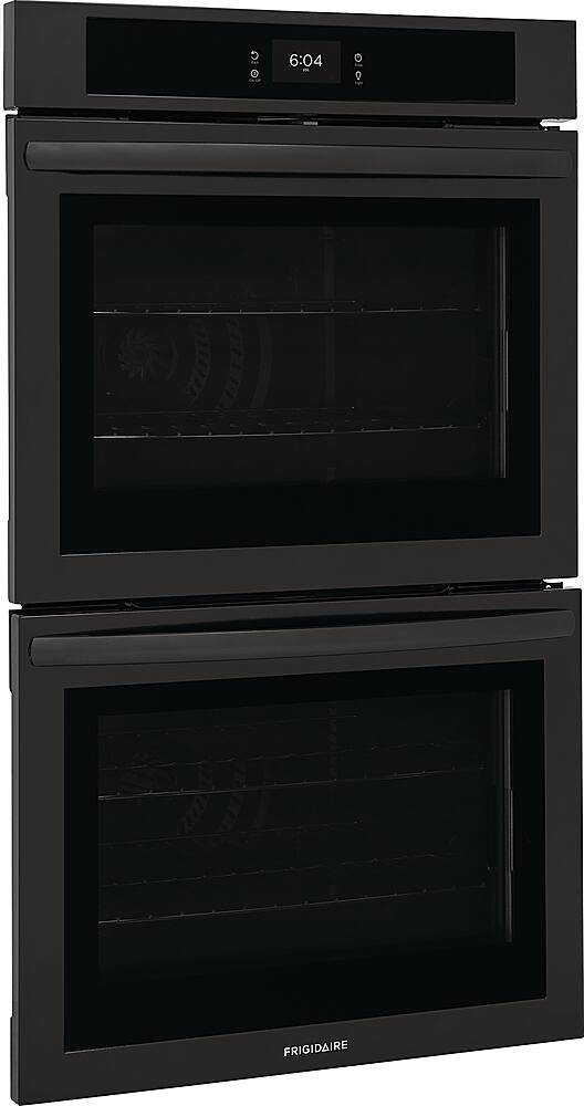 Angle. Frigidaire - 30" Built-in Double Electric Wall Oven with Fan Convection - Black.