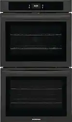 Frigidaire - 30" Built-in Double Electric Wall Oven with Fan Convection - Black - Front_Zoom