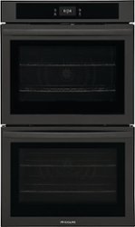 Frigidaire - 30" Built-in Double Electric Wall Oven with Fan Convection - Black - Front_Zoom