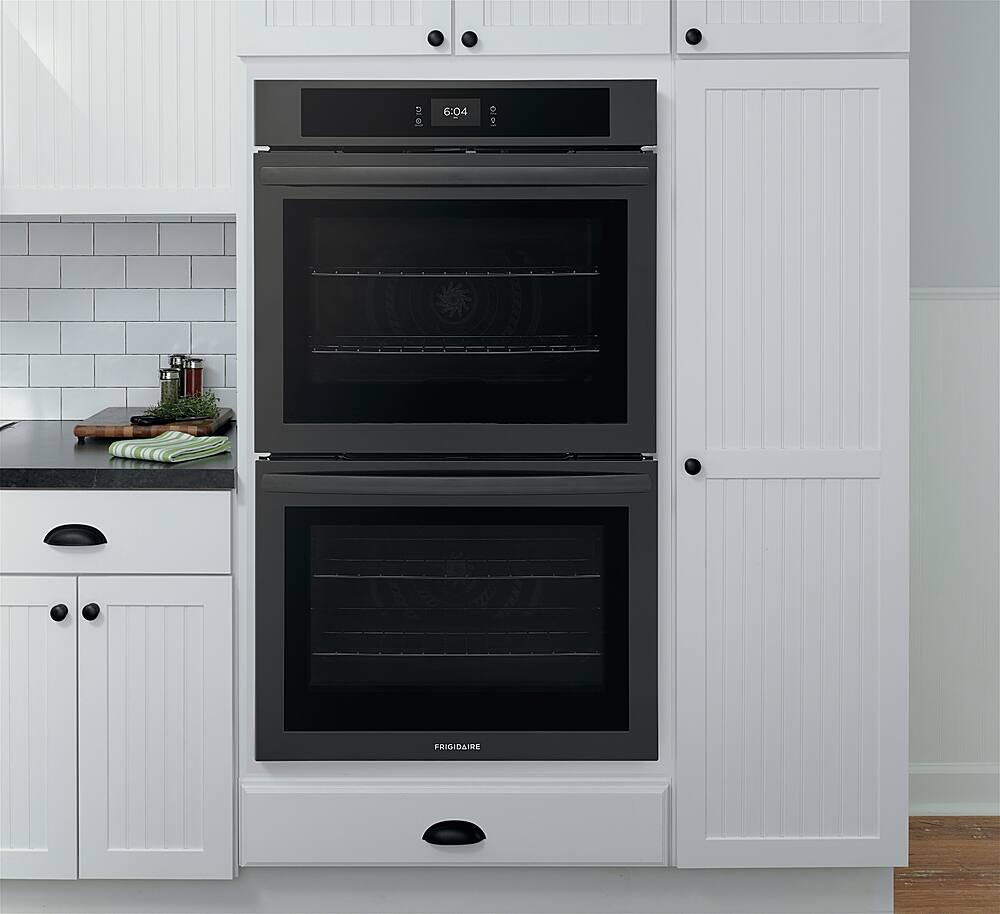 Alt View 18. Frigidaire - 30" Built-in Double Electric Wall Oven with Fan Convection - Black.