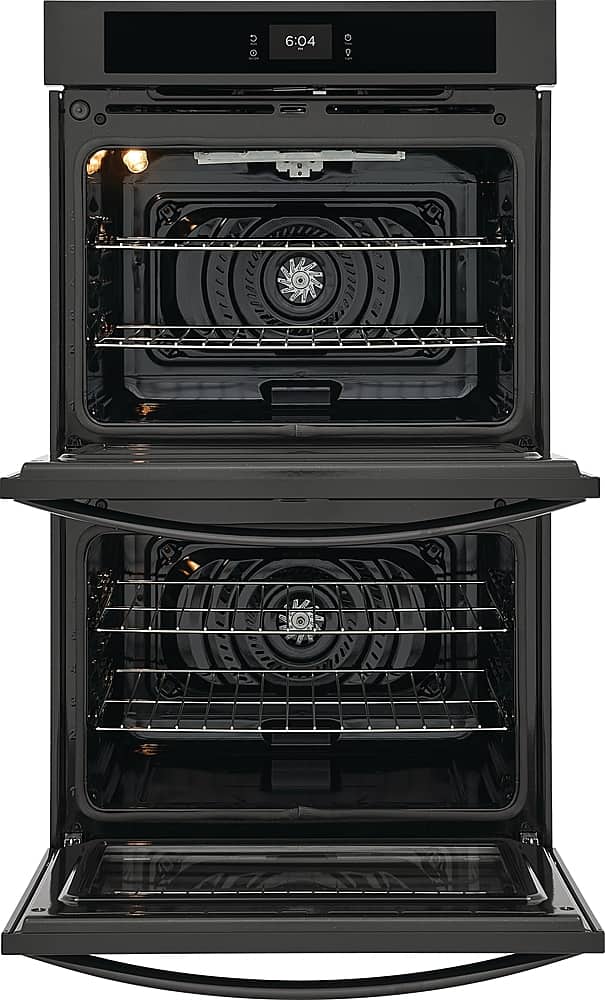 Alt View 1. Frigidaire - 30" Built-in Double Electric Wall Oven with Fan Convection - Black.