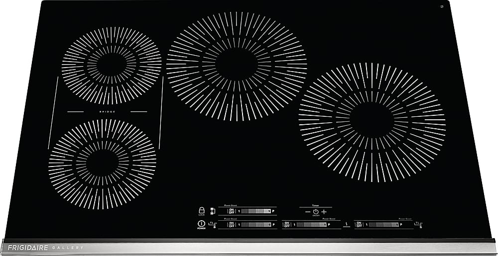 Front. Frigidaire - Gallery 30" Built-in Induction Electric Cooktop - Black.