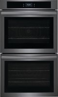 Frigidaire - 30" Built-in Double Electric Wall Oven with Fan Convection - Black Stainless Steel - Front_Zoom
