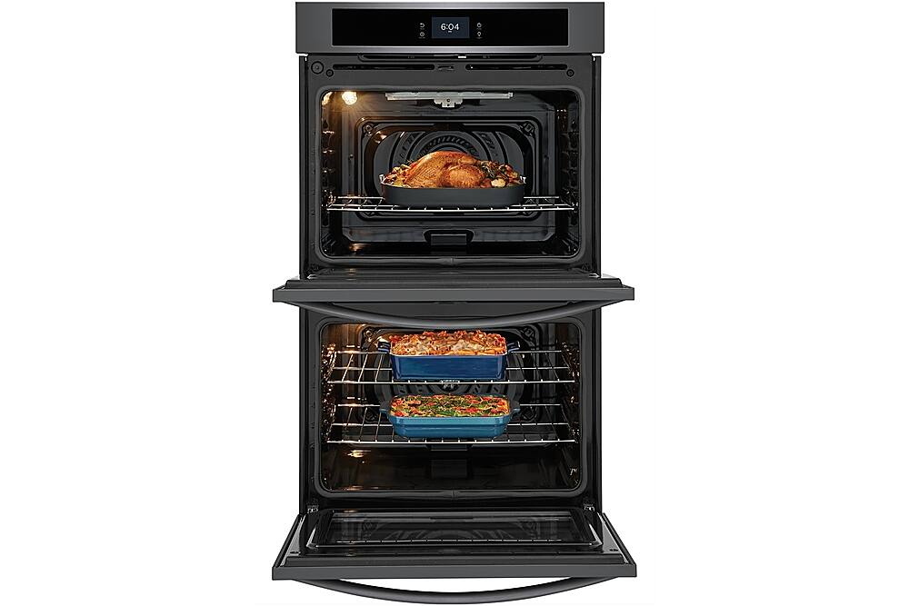 Alt View 11. Frigidaire - 30" Built-in Double Electric Wall Oven with Fan Convection - Black Stainless Steel.