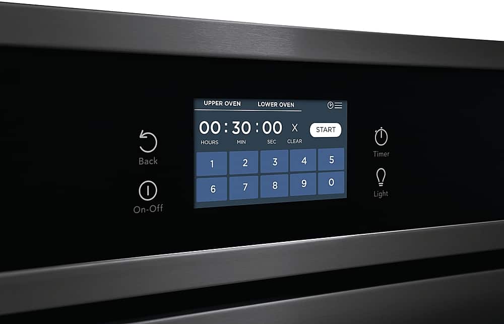 Alt View 14. Frigidaire - 30" Built-in Double Electric Wall Oven with Fan Convection - Black Stainless Steel.