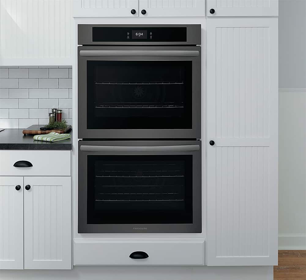 Alt View 18. Frigidaire - 30" Built-in Double Electric Wall Oven with Fan Convection - Black Stainless Steel.