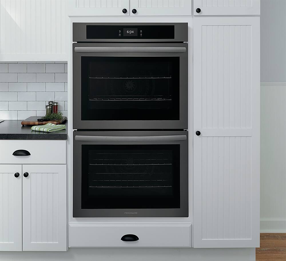 Alt View 18. Frigidaire - 30" Built-in Double Electric Wall Oven with Fan Convection - Black Stainless Steel.