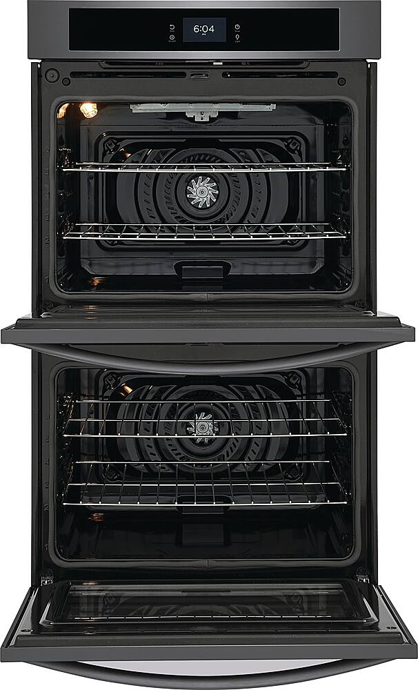 Alt View 1. Frigidaire - 30" Built-in Double Electric Wall Oven with Fan Convection - Black Stainless Steel.