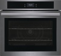 Frigidaire - 30" Built-in Single Electric Wall Oven with Fan Convection - Black Stainless Steel - Front_Zoom