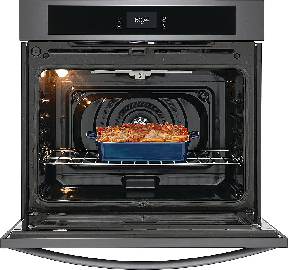 Alt View 14. Frigidaire - 30" Built-in Single Electric Wall Oven with Fan Convection - Black Stainless Steel.
