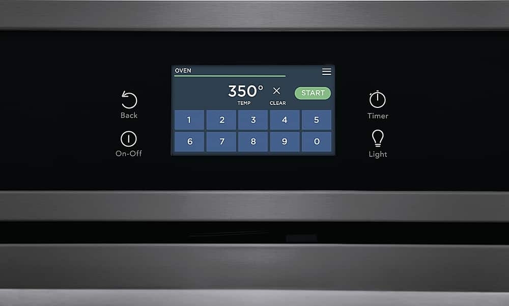 Alt View 2. Frigidaire - 30" Built-in Single Electric Wall Oven with Fan Convection - Black Stainless Steel.