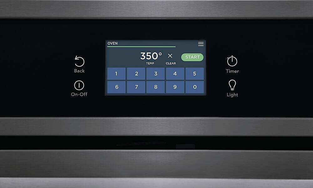 Alt View 2. Frigidaire - 30" Built-in Single Electric Wall Oven with Fan Convection - Black Stainless Steel.