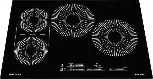 Front. Frigidaire - 30" Induction Cooktop - Black.