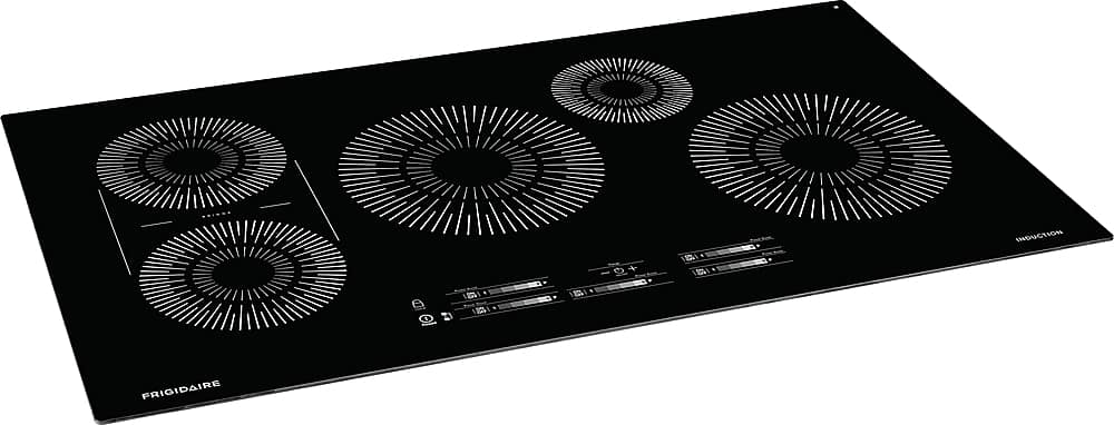 Angle View: Frigidaire - 36" Built-in Induction Electric Cooktop