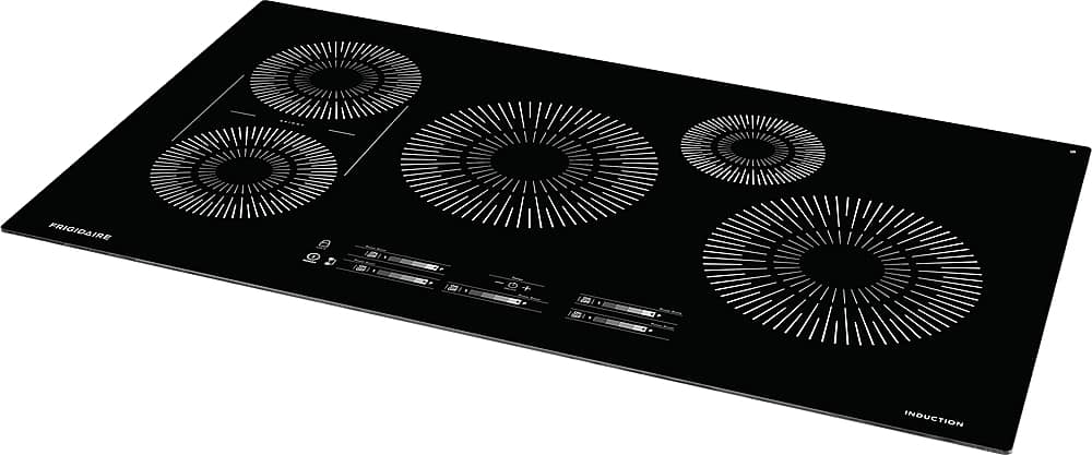 Left View: Frigidaire - 36" Built-in Induction Electric Cooktop