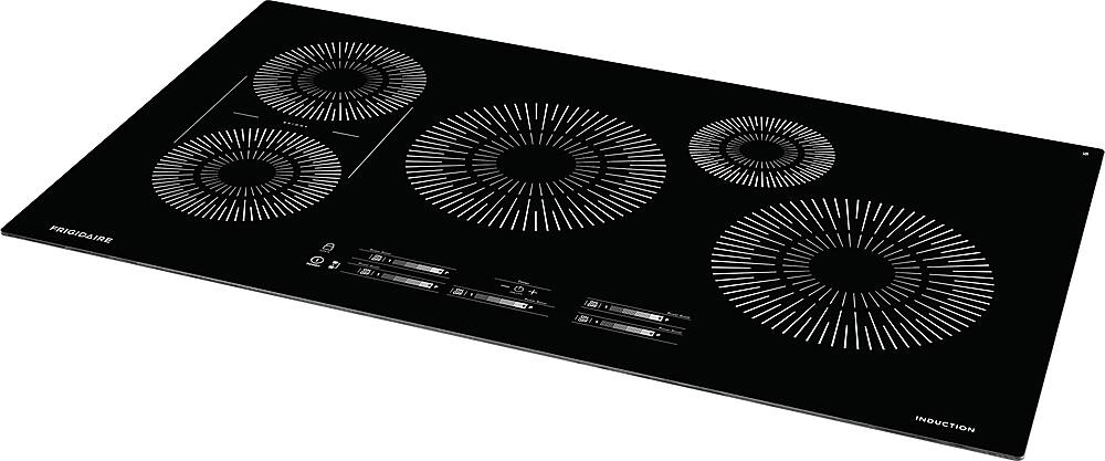 Left. Frigidaire - 36" Built-in Induction Electric Cooktop - Black.