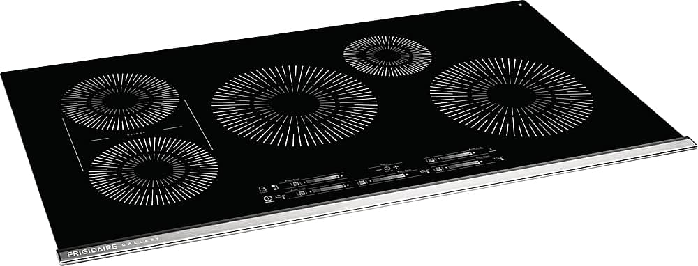 Angle. Frigidaire - 36" Built-in Induction Electric Cooktop - Black.