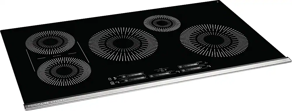 Angle. Frigidaire - 36" Built-in Induction Electric Cooktop - Black.
